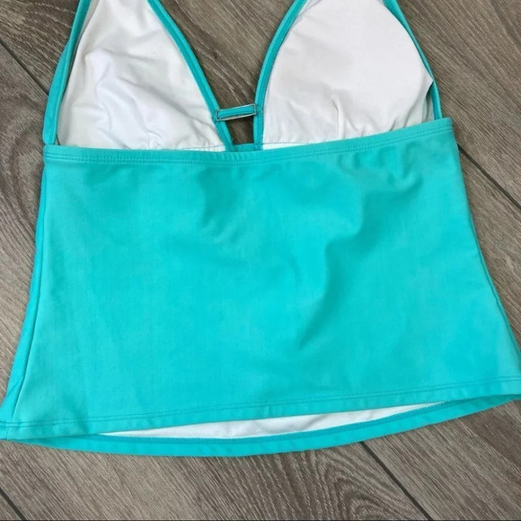 Cole of California Blue Halter Tankini  Swim Top - Picture 7 of 13
